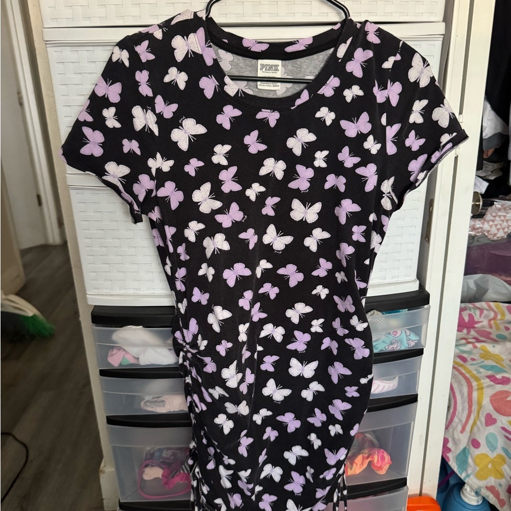 Victoria secret Purple Butterfly Print Dress
